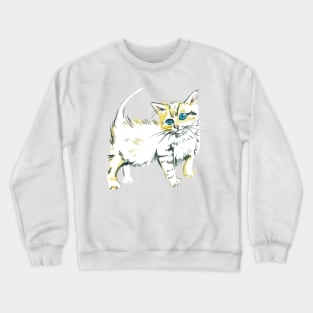 Little Watercolour Kitten Crewneck Sweatshirt